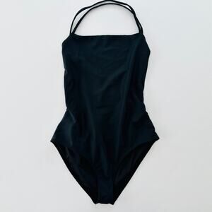 Beach Riot Stevie One Piece Black Size Medium Strappy Tie Back